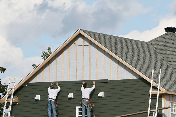 Professional Emergency Siding Repair technician working in Mickleton, NJ